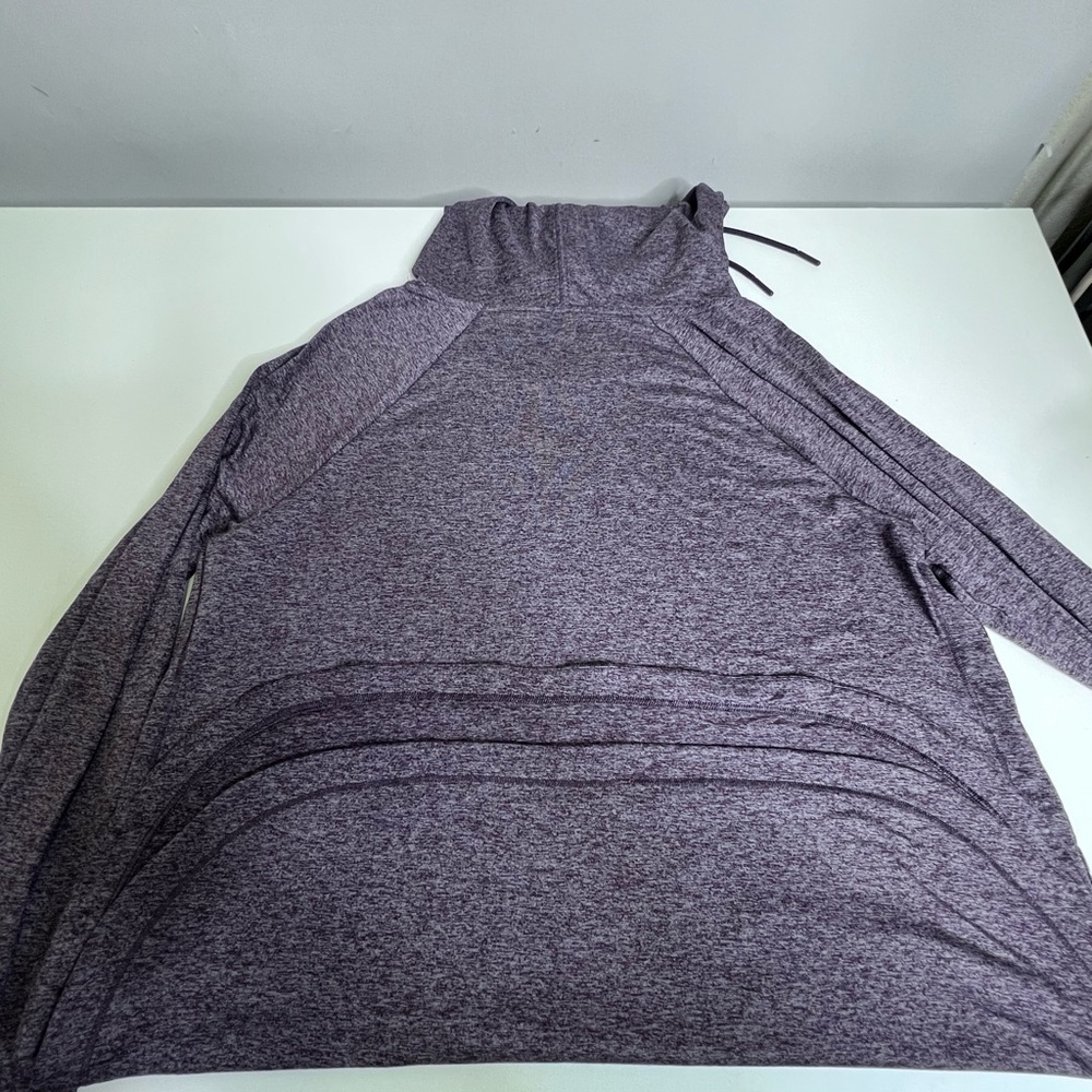Athleta Uptempo Flora Mauve/Shale & Charcoal Hoodie Top - Picture 11 of 14